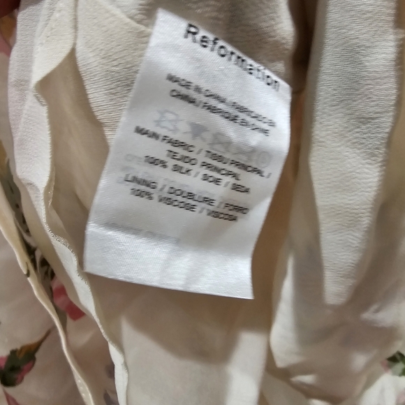 Reformation Genesis Silk Dress in Giverny - Picture 7 of 7